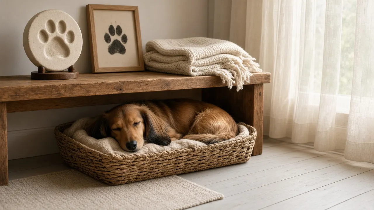 Paw print guides: timing, materials, family and display