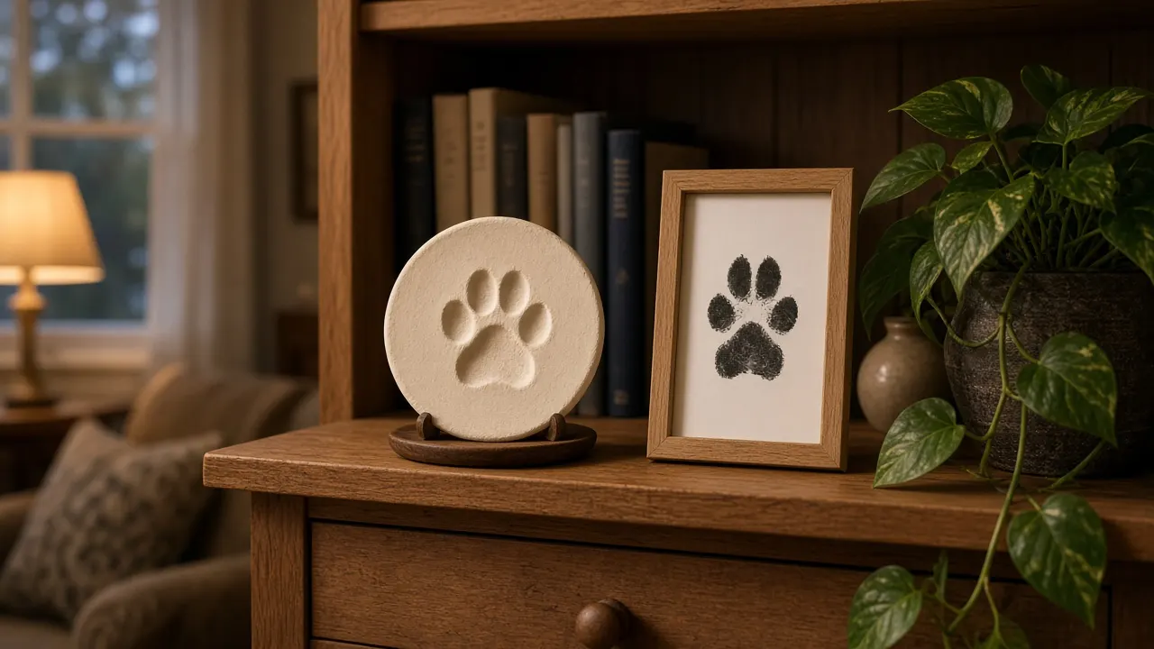 How to preserve a clay or ink paw print for decades